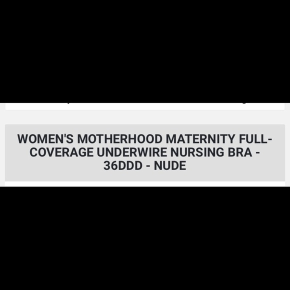 MOTHERHOOD MATERNITY FULL-COVERAGE UNDERWIRE NURSING BRA - Picture 2 of 2